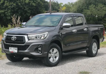 TOYOTA HILUX REVO 2.4 G TOP PRERUNNER สี่ประตู M/T ปี2018(แท้) สีเทา