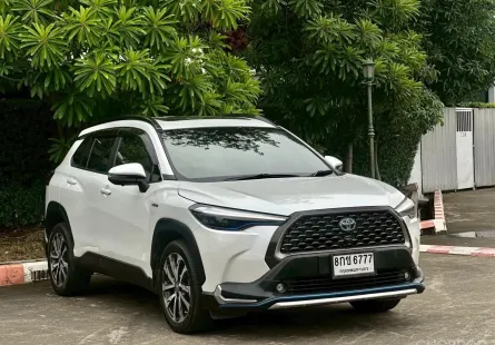 Toyota Corolla Cross 1.8 Hybrid 2021 รถ SUV มือสองสภาพดี มือเดียว ไมล์น้อย 