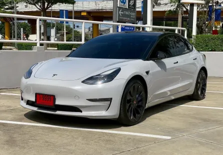 2024 Tesla Model 3 PERFORMANCE 4WD รถเก๋ง 4 ประตู เจ้าของขายเอง รถศูนย์ไทย ไมล์น้อย 