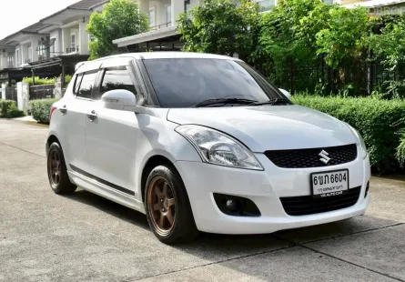 Suzuki Swift 1.2 2014 สีขาวไมล์น้อย มือเดียวป้ายแดง เจ้าของขายเอง 