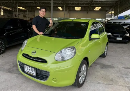 Nissan March 1.2 VL ปี 2011 สีเขียว Auto FullOption 