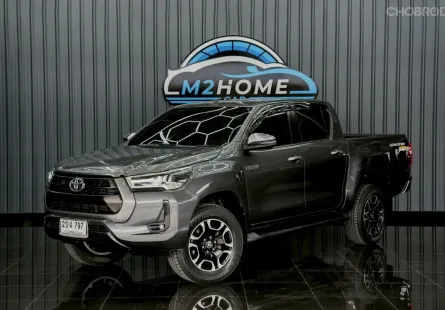 TOYOTA HILUX REVO PRERUNNER 2.4 MID DOUBLE CAB AT ปี 2020 จด 2021 สีเทา
