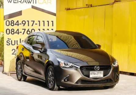 Mazda 2 1.3 High Plus Sedan ตัวท็อป ปี 2017 เครื่อง เบนซิน เกียร์ Auto รถสวย โครงสร้างบางเดิมทั้งคัน