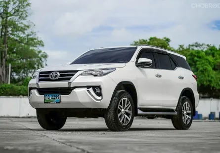New !! TOYOTA FORTUNER 2.4 V ปี 2018 เลขไมล์นางฟ้า ๆ 78,000 รถมือเดียวป้ายแดง 