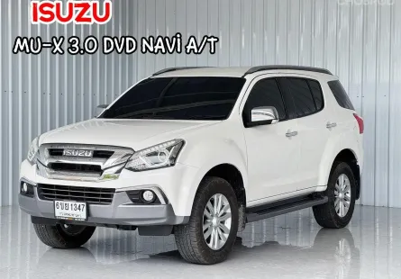 รถครอบครัว 7 ที่นั่ง  Isuzu MU-X 3.0 DVD Navi เกียร์ออโต้ SUV 