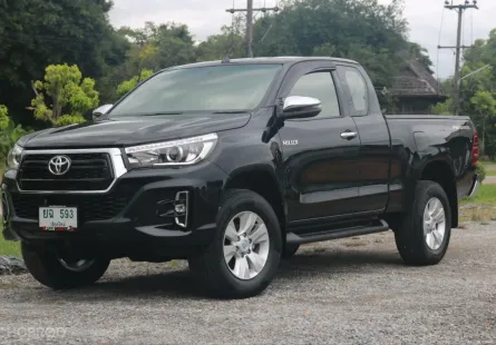 TOYOTA HILUX REVO 2.4 E PLUS CAB PRERUNNER ปี2020 M/T สีดำ