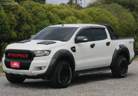 FORD RANGER 2.2 XLT 4WD สี่ประตู M/T ปี2017 โฟร์วิล สีขาว