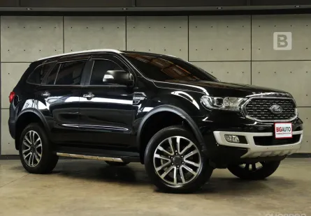2022 Ford EVEREST 2.0 Titanium+ 4WD BI-TURBO AT ไมล์แท้ 6หมื่น Model Minorchange ภายในสีน้ำตาล B6218