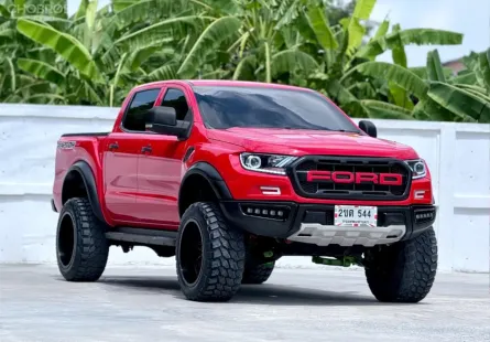 2021 FORD RANGER, 2.2 XL+ โฉม HI-RIDER DOUBLE CAB สีแดง เกียร์ธรรมดา 6 สปีด