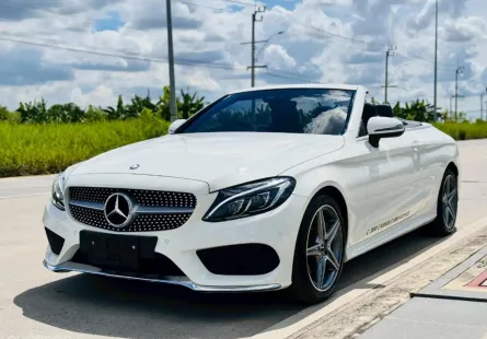 2017 Mercedes-Benz C-Class 2.0 C300 Cabriolet Cabriolet ไมล์น้อย สภาพป้ายแดง 