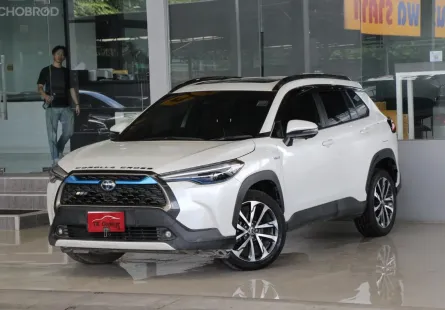 Toyota Corolla Cross 1.8 Hybrid Premium Safety ปี21 รถบ้านมือเดียว Warranty2026 เข้าศูนย์ตลอด ฟรีดาว