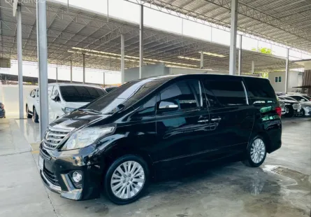 TOYOTA ALPHARD 2.4 V ปี 2012 รถสวย สภาพพร้อมใช้งาน ภายในดำ รับประกันตัวถังสวย