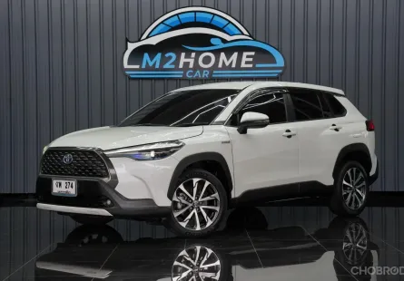 TOYOTA COROLLA CROSS 1.8 Hybrid Premium AT ปี 2022 สีขาว