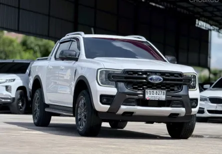 2022 FORD RANGER, 2.0 BI-TURBO WILDTRAK โฉม HI-RIDER DOUBLE CAB สีขาว