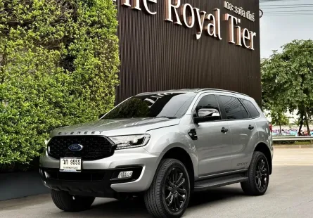 Ford Everest 2.0 Sport 2021 รถมือสองสภาพป้ายแดง ไมล์น้อย 