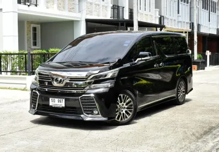 Toyota Vellfire 2.5 ZG  ปี2015 สี: ดำ  เกียร์: ออโต้  เครื่องยนต์: เบนซิน 
