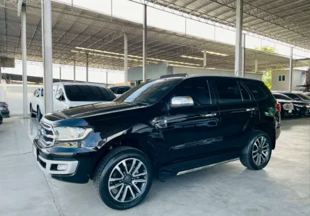 FORD EVEREST 2.0 TITANIUM PLUS ปี 2019 รถสวย มือแรกออกห้าง พร้อมใช้ ไมล์น้อย TOP รับประกันตัวถังสวย