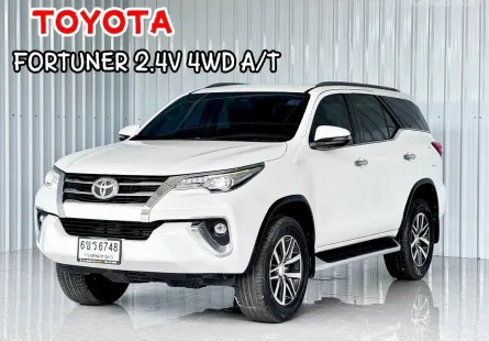 ขับ 4WD Toyota Fortuner 2.4 V SUV รถบ้านมือเดียว