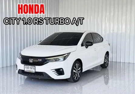 รถมือเดียว Honda CITY 1.0 RS Turbo รถเก๋ง 4 ประตู 