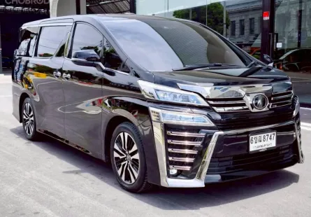 2019 Toyota VELLFIRE 2.5 รถตู้/MPV ฟรีดาวน์ รถสวย ไมล์น้อย มือเดียวป้ายแดง เจ้าของขายเอง 