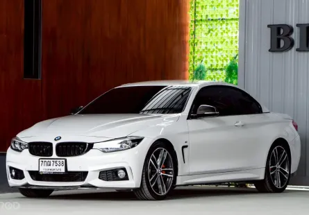 ไมล์แท้ 60,000 กม. 2018 BMW 4 Series 2.0 430i Convertible รถเปิดประทุน 