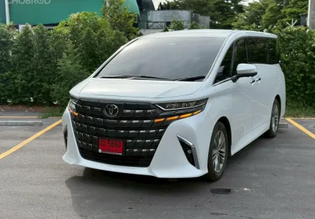 2024 Toyota ALPHARD 2.5 Z รถตู้/MPV รถบ้านแท้ ไมล์น้อย 14,000 km 