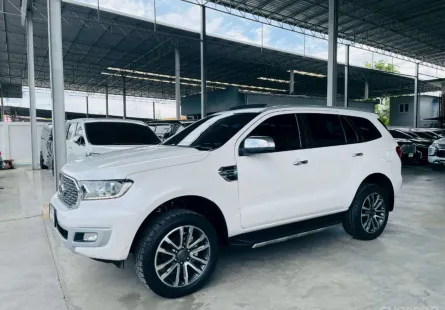 FORD EVEREST 2.0 TITANIUM PLUS 4WD 2021 รถสวย มือแรกออกห้าง พร้อมใช้ ไมล์น้อย TOP รับประกันตัวถัง
