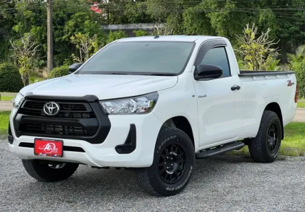 TOYOTA HILUX REVO 2.4 ENTRY (SWB) กระบะตอนเดียว ช่วงสั้น 4ขอ M/T ปี2021(mnc) โฉมหมูป่า สีขาว