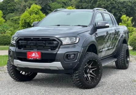 FORD RANGER 2.0 TURBO WILDTRAK สี่ประตู ปี2021(mnc) เกียร์ AUTO 10SPEED สีเทา