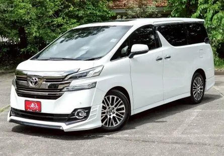 TOYOTA VELLFIRE 2.5 ZG EDITION TOP A/T ปี2018 เครื่องยนต์เบนซิน สีขาว (รถศูนย์ไทย)