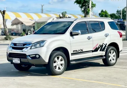 Isuzu Mu-x 3.0 DVD Navi 4WD ปี2014 สีขาว ออโต้ ดีเซล 