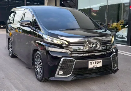 2015 TOYOTA VELLFIRE 2.5 ZG TOP สุด สีดำ