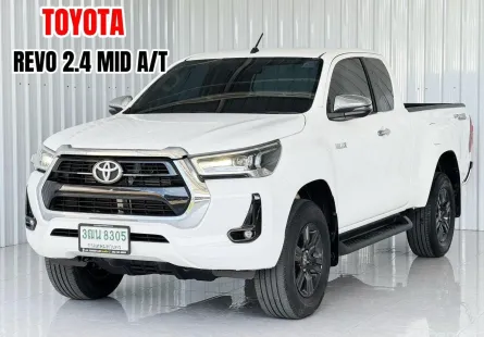 รถมือเดียว Toyota Hilux Revo 2.4 MID รถกระบะแคป ยกสูง เกียร์ออโต้ ออกรถฟรีดาวน์