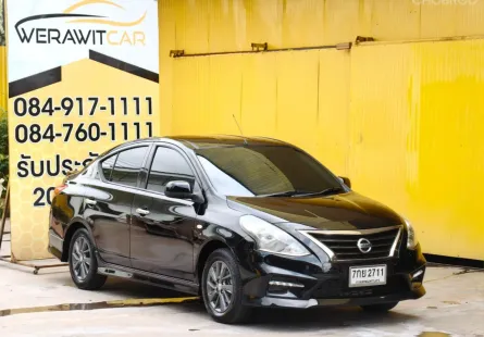 Nissan ALMERA 1.2 E Sportech Sedan ปี 2018 เครื่องเบนซิน เกียร์ Auto รถสวยเดิม สภาพดี