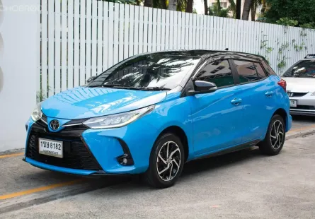 2021 TOYOTA YARIS 1.2 SPORT PREMIUM (BLACK TOP) เจ้าของเดียว ไมล์แท้ 56,000 KM รถไม่เคยชนหนัก