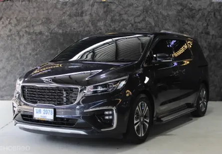 Kia Grand Carnival 2.2 SXL ปี 2019 สีเทา รถบ้าน มือเดียว ไมล์แท้  ประวัติดี