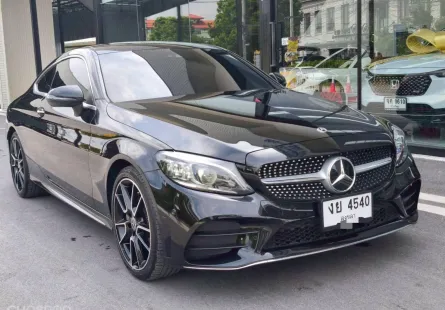 2020 MERCEDES-BENZ C200 2.0 COUPE AMG DYNAMIC สีดำ