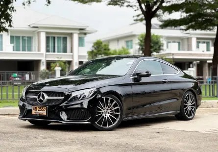 Mercedes-Benz C-Class C250 Coupe AMG Dynamic 2018 รุ่นท็อป หลังคาแก้ว ไมล์น้อย มือเดียวป้ายแดง  