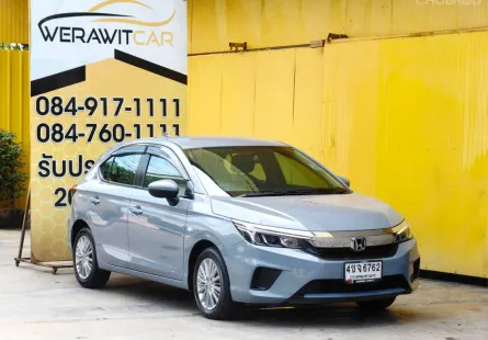 Honda City 1.0 S+ Hatchback ปี 2023 รถ 5 ประตู สีเทาแลมโบ เครื่อง เบนซิน 1.0 TURBO i Vtec