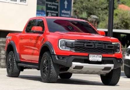 2022 FORD RANGER, 3.0 RAPTOR ECOBOOST 4WD โฉม DOUBLE CAB สีส้ม สวยจัดๆ