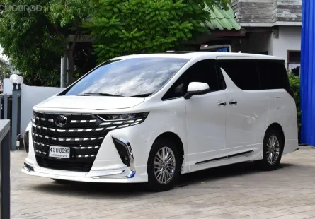 Toyota Alphard 2.5 Hybird ปี 2021 วิ่ง 5x,xxx km สีขาว เครื่องยนต์ Hybird ประหยัดน้ำมัน ชุดแต่ง Part