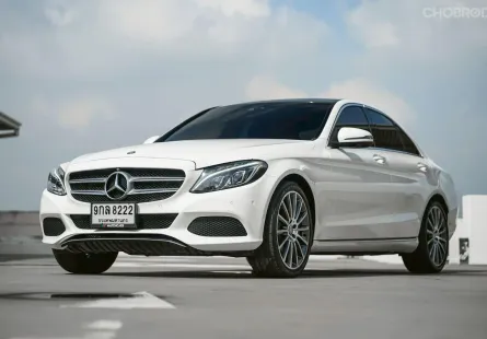 Benz C350e AMG ปี 2016 สีขาวเบาะแดง แถมวารันตีแบต!