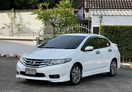 Honda City 1.5 SV ปี 2013 รุ่นTop สีขาว