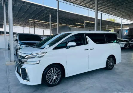 TOYOTA VELLFIRE 2.5 ZG EDITION ปี 2015 รถสวย มือแรกออกห้าง ไมล์น้อย TOP สุด รับประกันตัวถังสวย