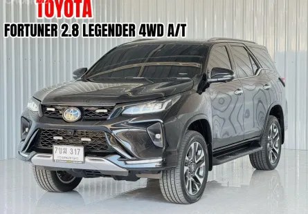รถบ้านมือเดียว Toyota Fortuner 2.8 Legender 4WD  SUV  ฟรีดาวน์