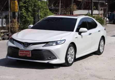 2019 Toyota CAMRY 2.5 HEV  Hybrid Premium Luxury รถเก๋ง 4 ประตู ออกรถฟรี ผ่อน 15,xxx.-/7ปี