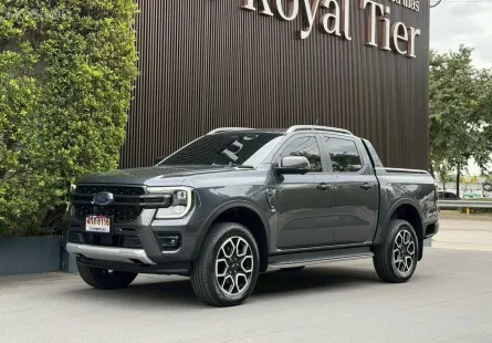 2024 FORD RANGER, 3.0 V6 TURBO WILDTRAK 4WD สีเทา มือเดียว สภาพป้ายแดง ไมล์ 3,900 km