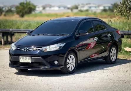Toyota Vios 1.5 E ปี 2015 รถบ้านพร้อมใช้งาน รถสวยไมล์น้อย มือเดียวป้ายแดง 