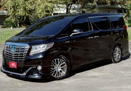 TOYOTA ALPHARD 2.5 E-FOUR HYBRID TOP ปี2016 จด ปี2017(MNC) เบนซิน+ไฟฟ้า A/T สีดำ
