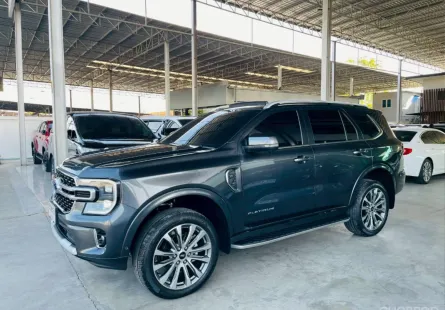 FORD EVEREST 3.0 PLATINUM 4WD V6 2024 รถสวย มือแรก สภาพป้ายแดง ไมล์ 2 หมื่น TOP รับประกันตัวถังสวย